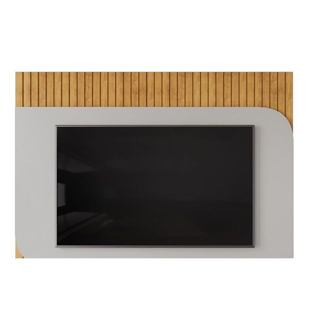 Painel Home P/ Tv Até 65 Pol Tom 150x139cm Freijo/off White - Dj Móveis - 8