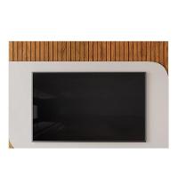 Painel Home P/ Tv Até 65 Pol Tom 150x139cm Freijo/off White - Dj Móveis - 7