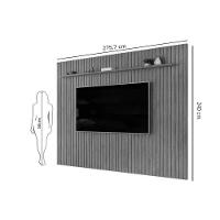 Painel Home P/ Tv Trento 273x240cm Cedro - Dj Móveis - 2