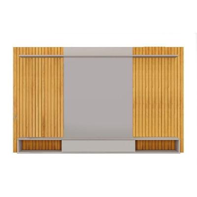Painel Home P/ Tv Até 70 Pol Leo C/ Nicho 215x136cm Freijo/off White - Dj Móveis