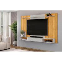 Painel Home P/ Tv Até 70 Pol Leo C/ Nicho 215x136cm Cedro/bali - Dj Móveis - 3