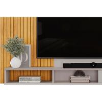 Painel Home P/ Tv Até 70 Pol Leo C/ Nicho 215x136cm Cedro/bali - Dj Móveis - 5