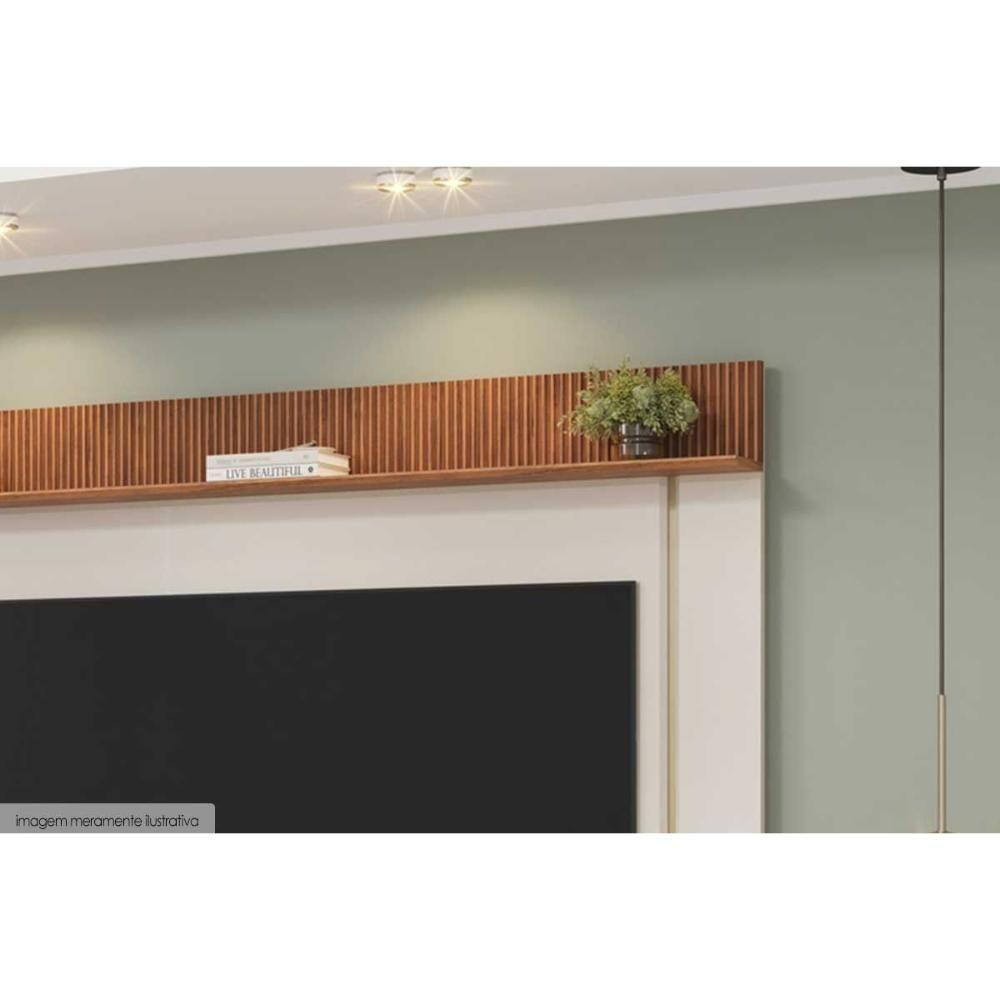 Painel Home P/ Tv Até 70 Pol Iza 176x152cm Bali/cedro - Dj Móveis - 6