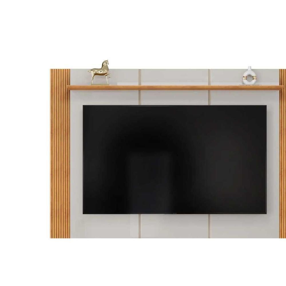 Painel Home P/ Tv Até 75 Pol Helo 183x136cm Bali/cedro - Dj Móveis - 5