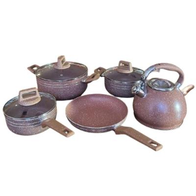 Jogo De Panelas Cerâmica Antiaderente Indução Café