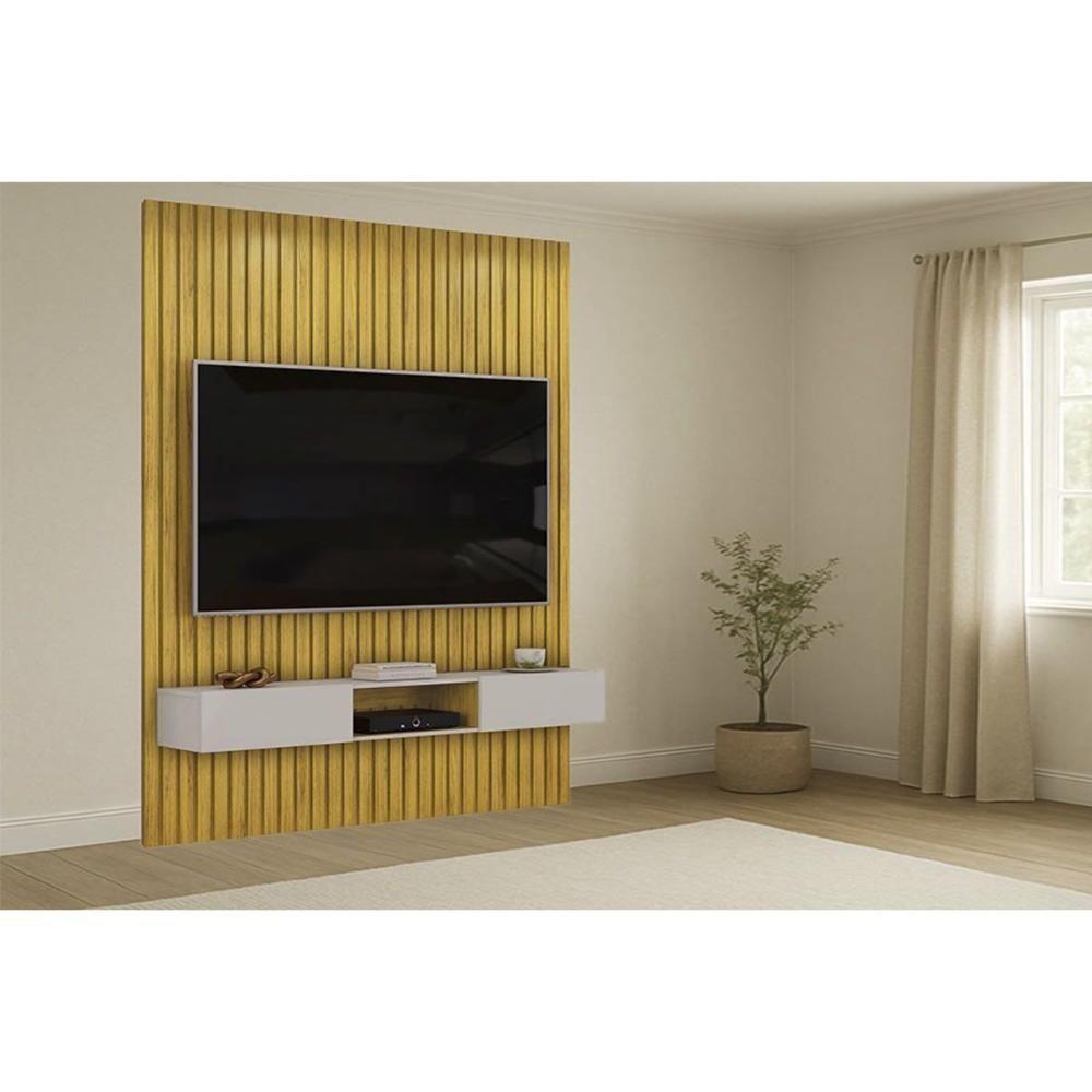 Home P/ Tv Trento 183x240cm Cedro/bali - Dj Móveis - 1