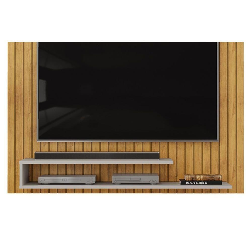 Painel Home P/ Tv Até 55 Pol Ripe 134x108cm Cedro/bali - Dj Móveis - 3