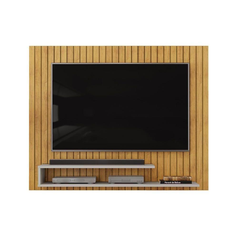 Painel Home P/ Tv Até 55 Pol Ripe 134x108cm Cedro/bali - Dj Móveis - 8