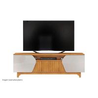 Rack Bancada P/ Tv Até 75 Pol Helo C/ 4 Portas Off White/freijó - Dj Móveis - 2