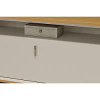 Rack Bancada P/ Tv Até 75 Pol Dubai C/ 2 Portas E 2 Nichos 180cm Tauari/off White Fosco - Linea Brasil - 7