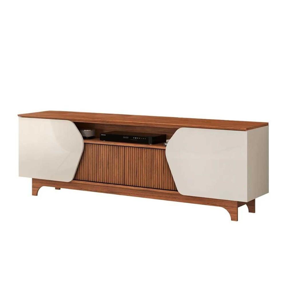 Rack Bancada P/ Tv Até 75 Pol Helo C/ 4 Portas Bali/cedro - Dj Móveis - 10