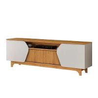 Rack Bancada P/ Tv Até 75 Pol Helo C/ 4 Portas Bali/cedro - Dj Móveis - 9