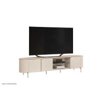 Rack Bancada P/ Tv Até 75 Pol Ariana C/ 3 Portas 241x57cm Off White - Dj Móveis - 3