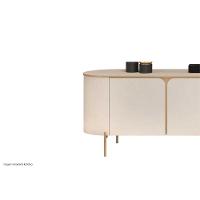 Rack Bancada P/ Tv Até 75 Pol Ariana C/ 3 Portas 241x57cm Off White - Dj Móveis - 6