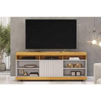 Rack Bancada P/ Tv Até 60 Pol Dili 1600x67cm Cedro/bali - Dj Móveis - 1