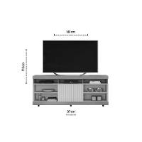 Rack Bancada P/ Tv Até 60 Pol Dili 1600x67cm Cedro/bali - Dj Móveis - 2