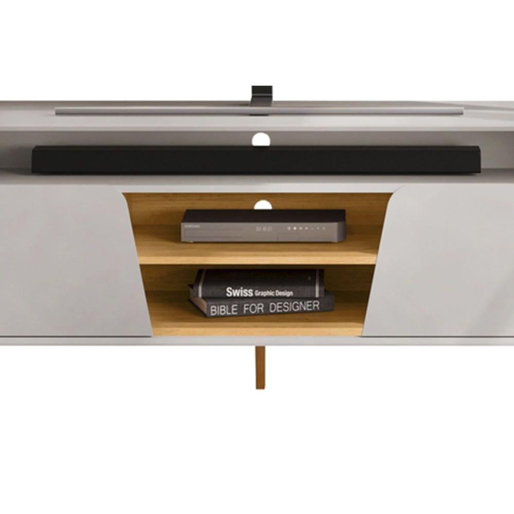 Rack Bancada P/ Tv Até 70 Pol Lana C/ 1 Porta 169x1800cm Bali/cedro - Dj Móveis - 8