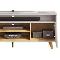 Rack Bancada P/ Tv Até 70 Pol Lana C/ 1 Porta 169x1800cm Bali/cedro - Dj Móveis