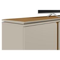 Rack Bancada P/ Tv Até 70 Pol Istambul C/ 2 Portas 1 Prateleira E 3 Nichos 200cm Nature/off White - Linea Brasil - 5