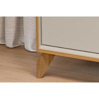 Rack Bancada P/ Tv Até 70 Pol Dubai C/ 2 Portas 2 Nichos E Led 160cm Tauari/off White Fosco - Linea Brasil - 7