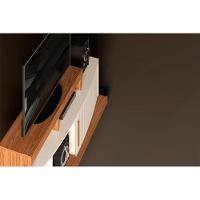 Rack Bancada P/ Tv Até 47 Pol Scala C/ 1 Porta E 5 Nichos 160cm Freijo/off White - Dj Móveis - 4