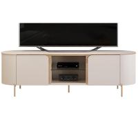 Rack Bancada P/ Tv Até 65 Pol Adele C/ 2 Portas 180x57cm Off White/off White - Dj Móveis - 5