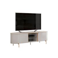 Rack Bancada P/ Tv Até 65 Pol Adele C/ 2 Portas 180x57cm Off White/off White - Dj Móveis - 6