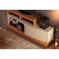 Rack Bancada P/ Tv Até 47 Pol Scala C/ 1 Porta E 5 Nichos 160cm Cedro/bali - Dj Móveis - 3