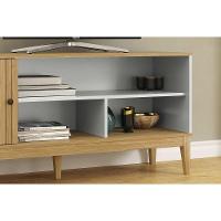 Rack Bancada P/ Tv Até 55 Pol Mb 1056 C/ 1 Porta 136cm Mel - Movelbento