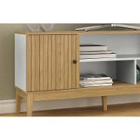 Rack Bancada P/ Tv Até 55 Pol Mb 1056 C/ 1 Porta 136cm Mel - Movelbento - 5