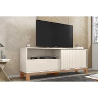Rack Bancada P/ Tv Até 55 Pol Mondrian 1.5 C/ 1 Porta E 1 Gaveta 150cm Off White Mr/freijo - Caemmun - 1