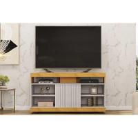 Rack Bancada P/ Tv Até 50 Pol Dili 120x67cm Cedro/bali - Dj Móveis - 3