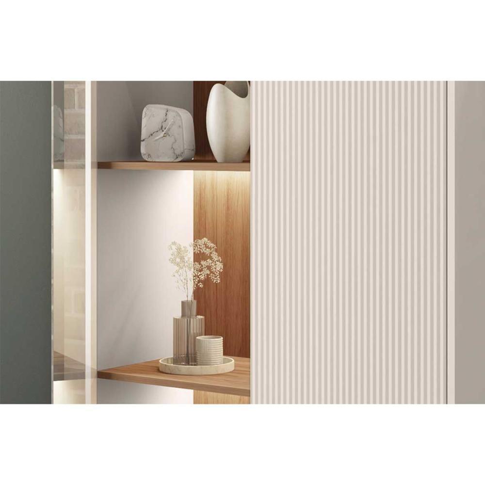 Rack Bancada P/ Tv Até 45 Pol Mondrian 1.36 C/ 1 Porta E 2 Nichos 136cm Sued Mr/freijo - Caemmun - 5