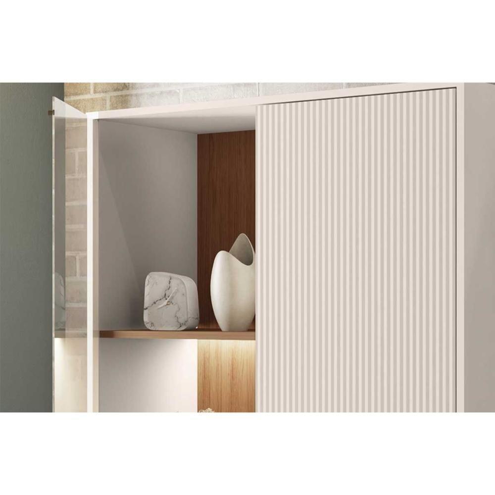 Rack Bancada P/ Tv Até 45 Pol Mondrian 1.36 C/ 1 Porta E 2 Nichos 136cm Sued Mr/freijo - Caemmun - 6