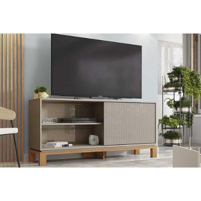 Rack Bancada P/ Tv Até 45 Pol Mondrian 1.36 C/ 1 Porta E 2 Nichos 136cm Sued Mr/freijo - Caemmun