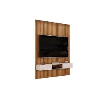 Rack Bancada C/ Painel P/ Tv Trento 183x240cm Cedro/bali - Dj Móveis - 8