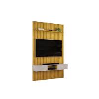 Rack Bancada C/ Painel P/ Tv Trento 143x240cm Cedro/bali - Dj Móveis