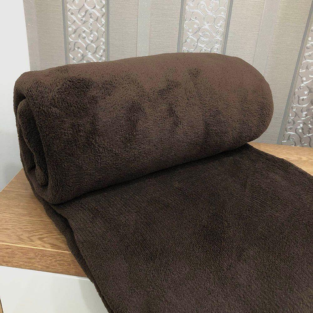Cobertor Manta Aconchego Casal Ultrasoft Dupla Face - Mocassim - 100% Poliéster - 1