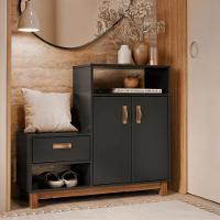 Sapateira Multiuso Omaha Preto - 1