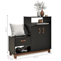 Sapateira Multiuso Omaha Preto - 2