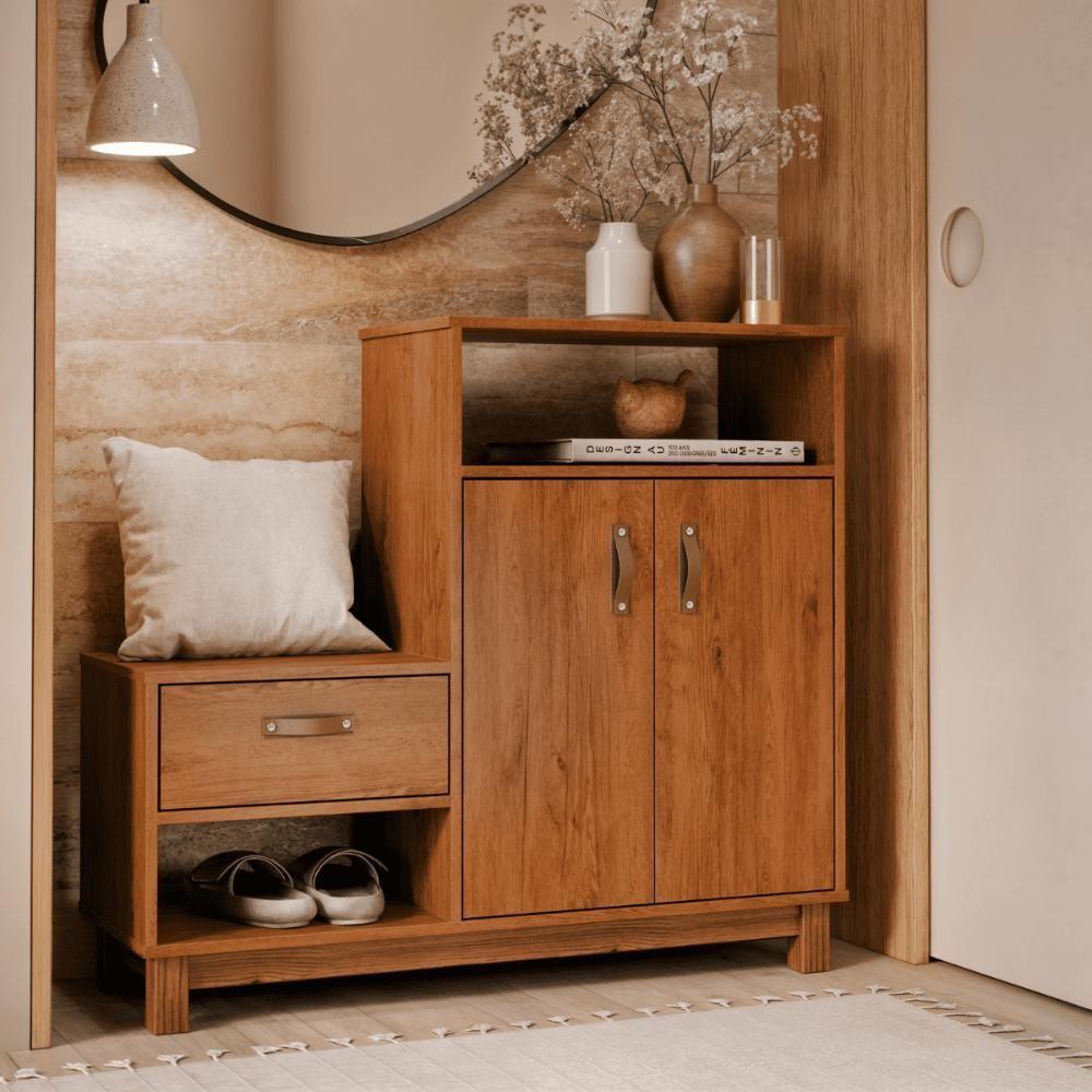 Sapateira Multiuso Omaha Freijó - 1