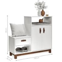 Sapateira Multiuso Omaha Branco - 2