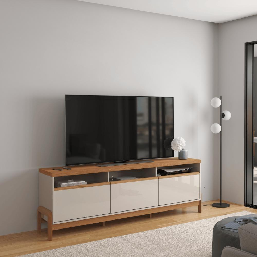 Rack Para Sala Italia Off White New-jequitiba - 1