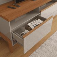 Rack Para Sala Italia Off White New-jequitiba - 4