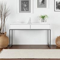 Aparador Nobre Pés Em Metal Moderno Estilo Industrial - Branco Branco - 1