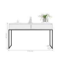 Aparador Nobre Pés Em Metal Moderno Estilo Industrial - Branco Branco