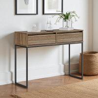 Aparador Moderno Estilo Industrial Com Base Metal 2 Gavetas - Affara Affara - 1