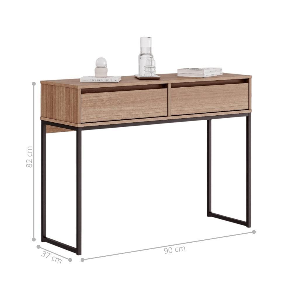 Aparador Buffet Rio 2 Gavetas Para Sala 90 Cm Montana - 4