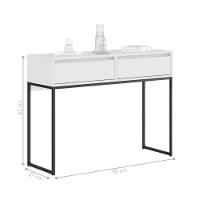 Aparador Buffet Rio 2 Gavetas Para Sala 90 Cm Branco - 6