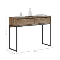 Aparador Buffet Rio 2 Gavetas Para Sala 90 Cm Affara